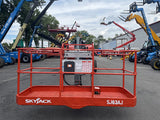 2014 SKYJACK SJ63AJ ARTICULATING BOOM LIFT AERIAL LIFT WITH JIB ARM 63' REACH DIESEL 4WD 2790 HOURS STOCK # BF9398629-NLE