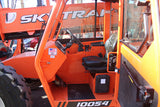 2019 JLG SKYTRAK 10054 10000 LB DIESEL TELESCOPIC FORKLIFT TELEHANDLER PNEUMATIC 4WD OUTRIGGERS ENCLOSED CAB WITH HEAT 1765 HOURS STOCK # BF9958549-NLE