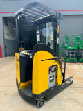 2018 YALE NDR035 3500 LB ELECTRIC FORKLIFT 95/212" 3 STAGE MAST SIDE SHIFTER 3264 HOURS STOCK # BF9139129-RIL