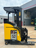 2018 YALE NDR035 3500 LB ELECTRIC FORKLIFT 95/212" 3 STAGE MAST SIDE SHIFTER 3264 HOURS STOCK # BF9139129-RIL