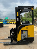 2018 YALE NDR035 3500 LB ELECTRIC FORKLIFT 95/212" 3 STAGE MAST SIDE SHIFTER 3264 HOURS STOCK # BF9139129-RIL