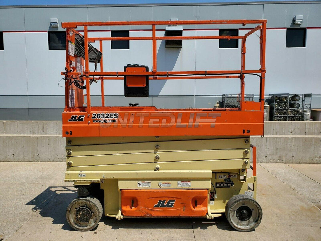 2016 JLG 2632ES SCISSOR LIFT 500 LB 26' REACH ELECTRIC WITH DECK ...