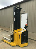 2012 YALE MSW040SFN24TV087 4000 LB ELECTRIC FORKLIFT WALKIE STACKER CUSHION 87/130" 2 STAGE MAST SIDE SHIFTER 4034 HOURS STOCK # BF975649-ARB - United Lift Used & New Forklift Telehandler Scissor Lift Boomlift