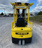 2017 HYSTER J40XNT 4000 LB 36 VOLT ELECTRIC FORKLIFT TREADED CUSHION TIRES 82/187" 3 STAGE MAST SIDE SHIFTER 1261 HOURS STOCK # BF9165179-INB - United Lift Equipment LLC