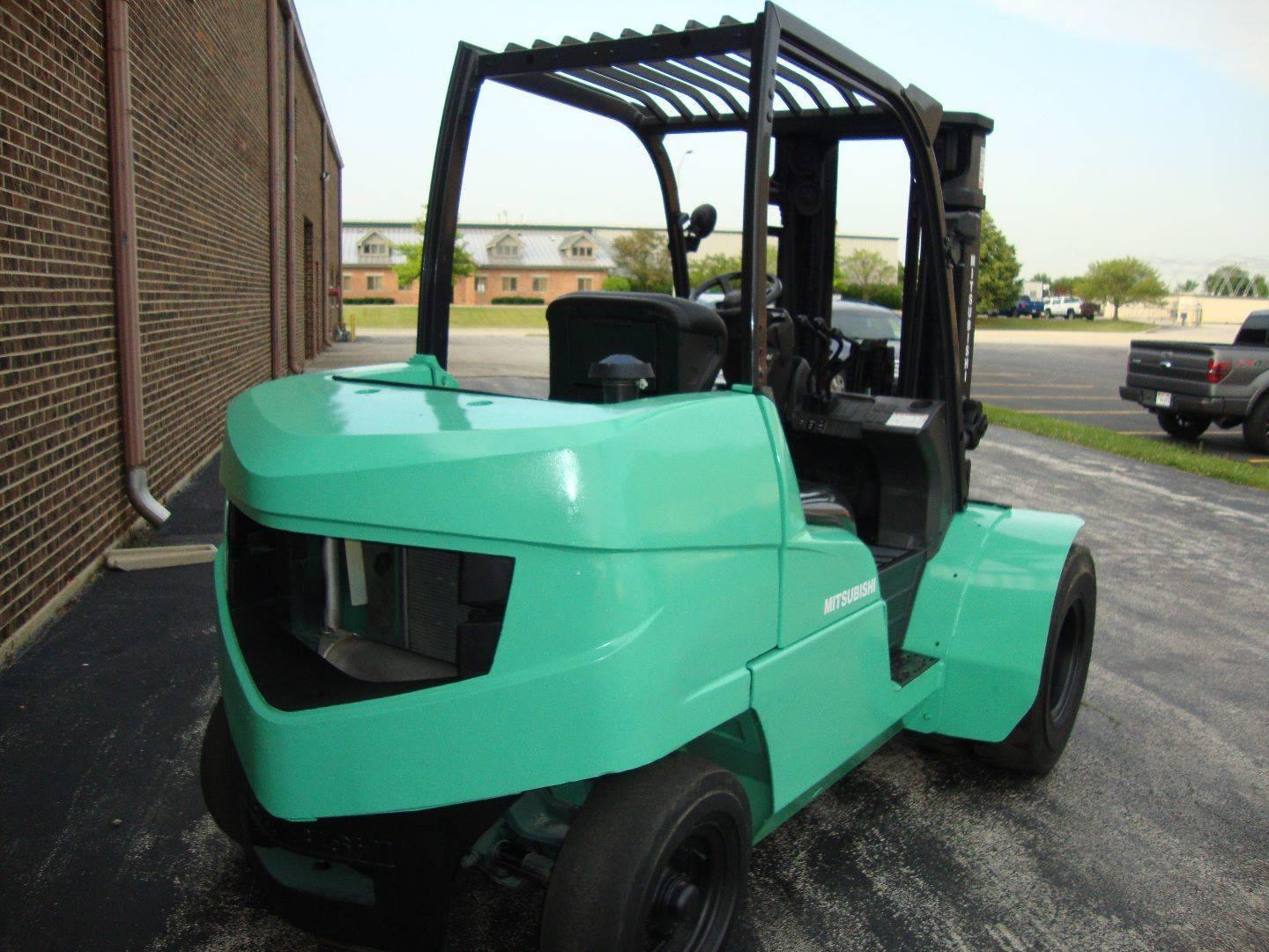 2012 MITSUBISHI FD45N 9000 LB DIESEL FORKLIFT PNEUMATIC 91/187