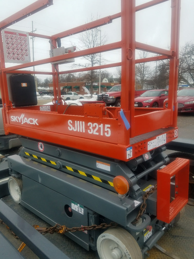 2012 SKYJACK SJIII3215 SCISSOR LIFT 15' REACH ELECTRIC CUSHION TIRES ...