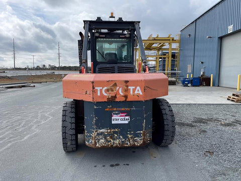 2016 TOYOTA THD3600-24 36000 LB DIESEL FORKLIFT DUAL DRIVE PNEUMATIC ...